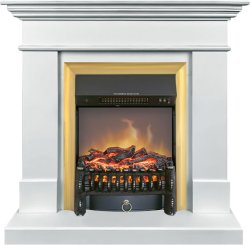 Каминокомплект Royal Flame California STD SFT с очагом Fobos FX M Brass белый (разборный)