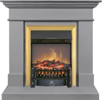 Каминокомплект Royal Flame California STD CRM (Разборный) с очагом Fobos FX M Brass санд грей